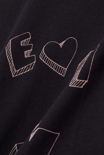 Logo Figure Print Long Sleeve T-Shirt